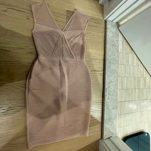 Calvin Klein pink body con dress (s)